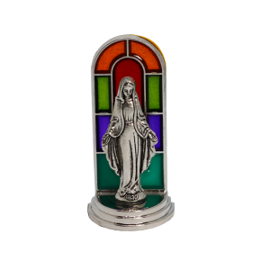 Vitral pequeño de la  Virgen Milagrosa